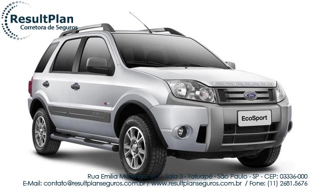 Seguro para EcoSport XLS 1.6 Flex 8V 5p da Ford