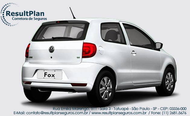 Seguro para FOX BlueMotion 1.6 Mi Total Flex 3 portas da Volkswagen